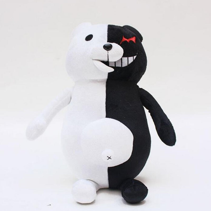 Dangan Ronpa Super Danganronpa 2 Monokuma Black &amp; White Bear Plush Toy Soft Stuffed Animal Dolls Birthday Gift for Children Kids - Executive-Skincare