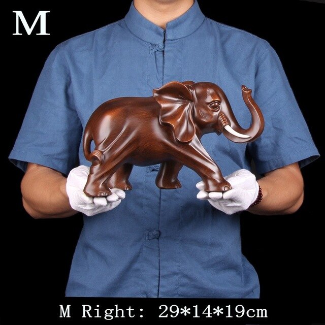 New Resin Elephant Handmade Crafts Decoration Home Living room office Animal Statue High quality Ornaments Gift - Executive-Skincare