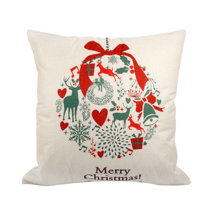 FENGRISE Merry Christmas Decoration For Home Santa Claus Reindeer Pillow Case Christmas 2022 Xmas Navidad Happy New Year 2023 - Executive-Skincare