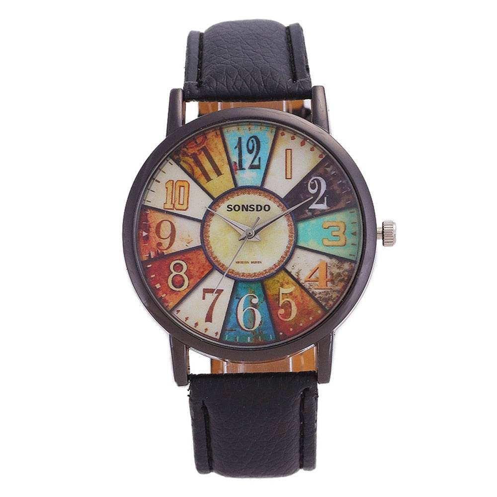 Women&#39;s Wrist Watch 2022 Womens Unisex Luxury Brand Retro Casual Faux Leather Analog Quartz Watch Clock Wristwatches Reloj Mujer - Executive-Skincare