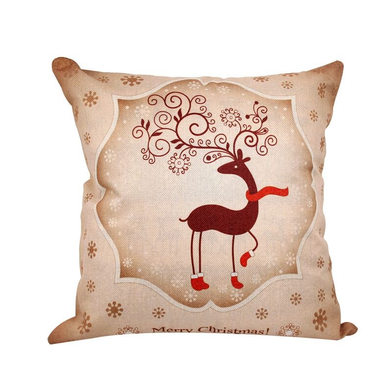 FENGRISE Merry Christmas Decoration For Home Santa Claus Reindeer Pillow Case Christmas 2022 Xmas Navidad Happy New Year 2023 - Executive-Skincare