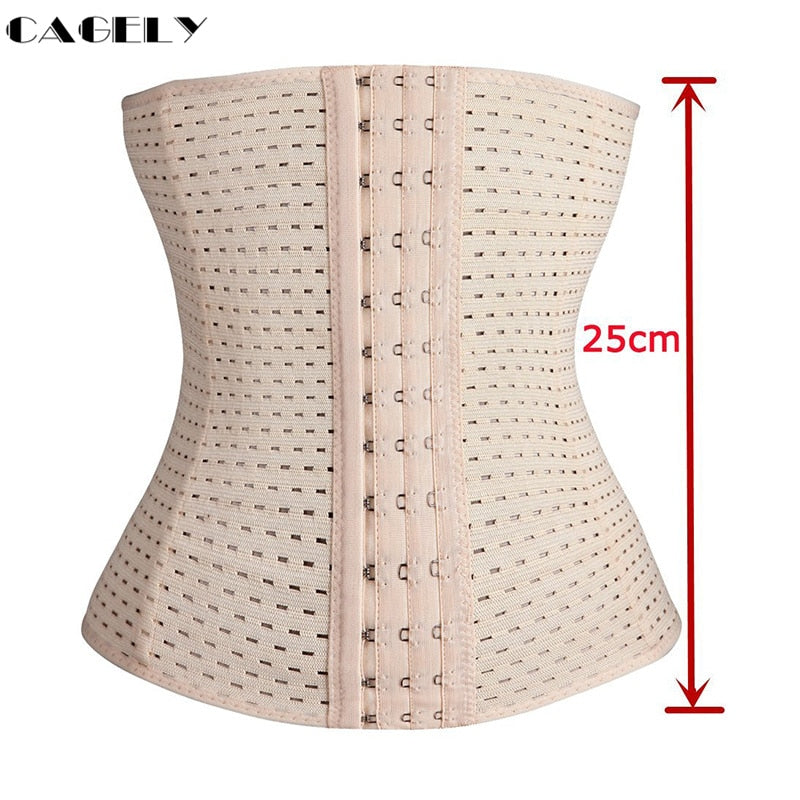 Womens Waist Trainer Cincher Body Shaper Underwear Lingerie Tummy Slim Belt Postpartum Control Underbust Steel Boned Corset - Executive Quality Store