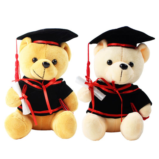 2styles Teddy Bear Doctor Graduation Lovely Cartoon Stuffed Teddy Bear Kids Birthday Gift Cute Bear Plush Toy 16cm - Executive-Skincare