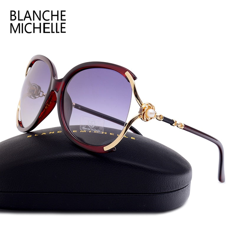 Blanche Michelle 2021 Women Sunglasses Polarized UV400 Brand Designer High Quality Gradient Sun Glasses Female oculos With Box - Executive-Skincare