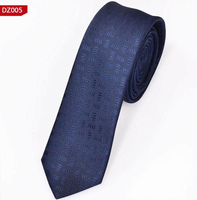 New Men&#39;s Casual Slim Ties Classic Polyester Woven Party Neckties Fashion Plaid Dots Man Neck Tie For Wedding Business Male Tie - Executive-Skincare