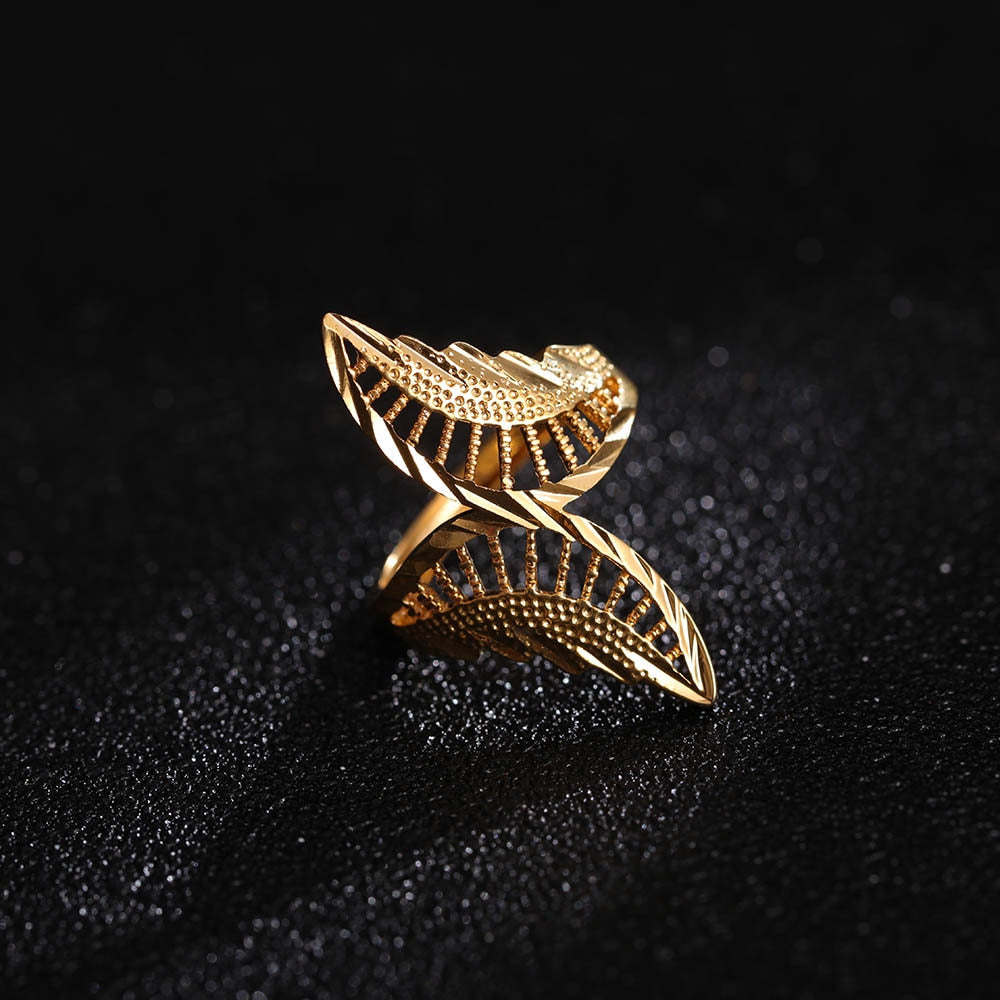 St.kunkka Yellow Gold Color Filled Big Butterfly Ring For Woman Wedding Party Charm Ring New Fashion Jewelry Accessories Gift - Executive-Skincare