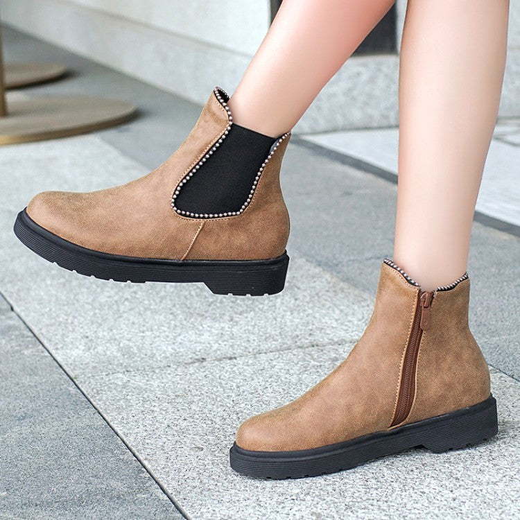 Women's Boots Autumn And Winter 
The New fashion Round head Metal - Executive-Skincare