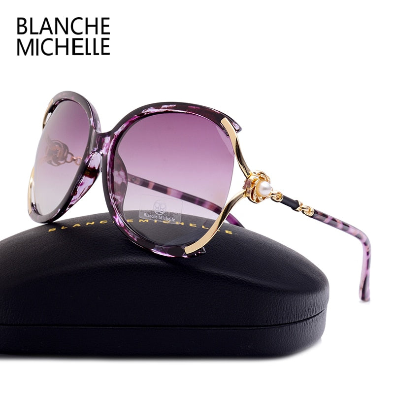 Blanche Michelle 2021 Women Sunglasses Polarized UV400 Brand Designer High Quality Gradient Sun Glasses Female oculos With Box - Executive-Skincare