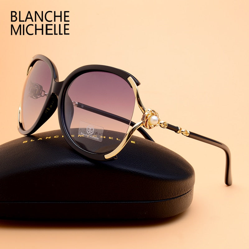 Blanche Michelle 2021 Women Sunglasses Polarized UV400 Brand Designer High Quality Gradient Sun Glasses Female oculos With Box - Executive-Skincare