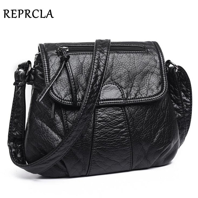 REPRCLA Brand Designer Women Messenger Bags Crossbody Soft PU Leather Shoulder Bag High Quality Fashion Women Bags Handbags - Executive-Skincare