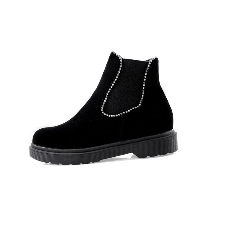 Women's Boots Autumn And Winter 
The New fashion Round head Metal - Executive-Skincare