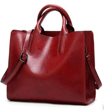 Vintage Genuine Leather Bags Women Messenger Bags High Quality Oil Wax Female Leather Handbags Ladies Shoulder Bag 2019 New C836 - Executive-Skincare