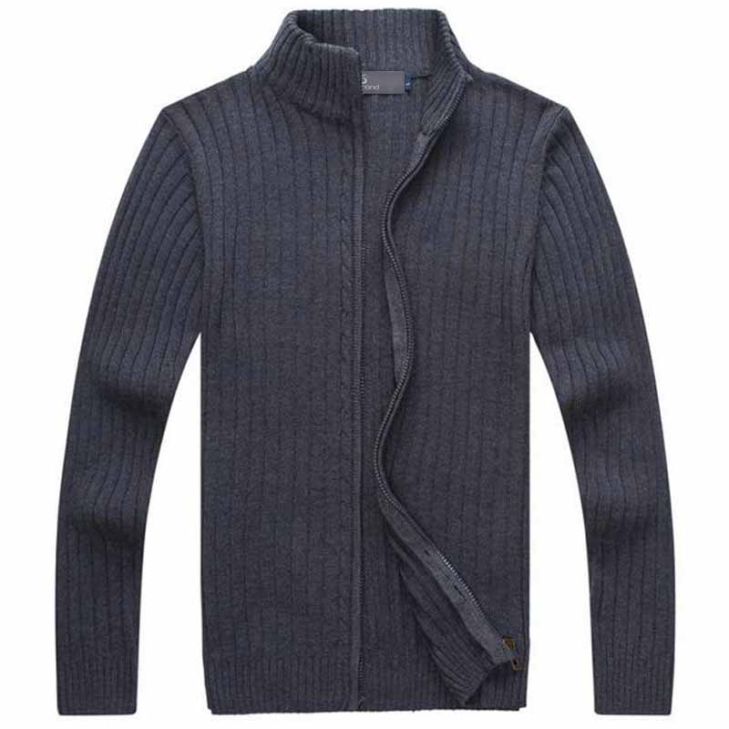 2020 Misniki men casual sweaters stand collar christmas knitwear slim fitted zippers cardigans M-3XL AXP29 - Executive-Skincare