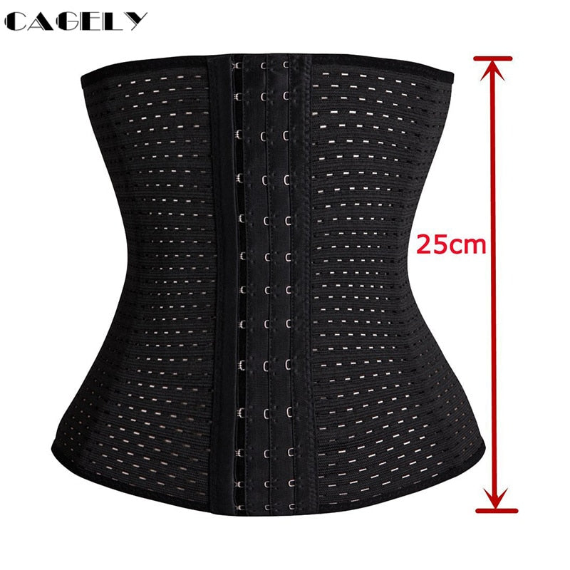 Womens Waist Trainer Cincher Body Shaper Underwear Lingerie Tummy Slim Belt Postpartum Control Underbust Steel Boned Corset - Executive Quality Store