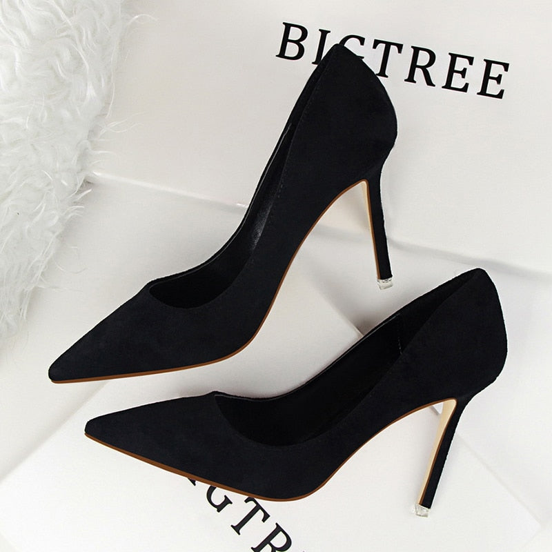 Women Pumps Fashion 9cm High Heels For Women Shoes Casual Pointed Toe Women Heels Chaussures Femme Stiletto Ladies  516-1 - Executive-Skincare