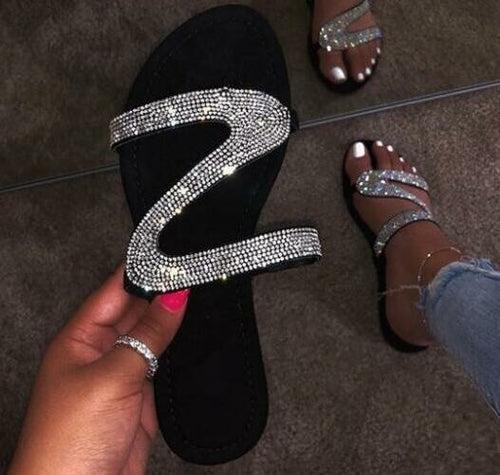 2021 Bling Bling Slides Women's Slippers for Summer Beach - Executive-Skincare