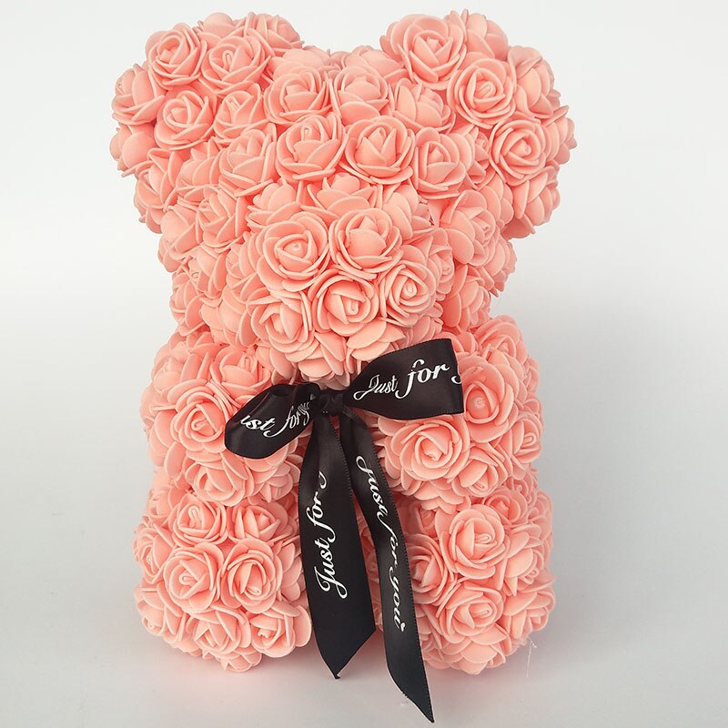 Valentine&#39;s Day present rose teddy bears flower rose bear DIY gift box Christmas  home decor wedding - Executive-Skincare