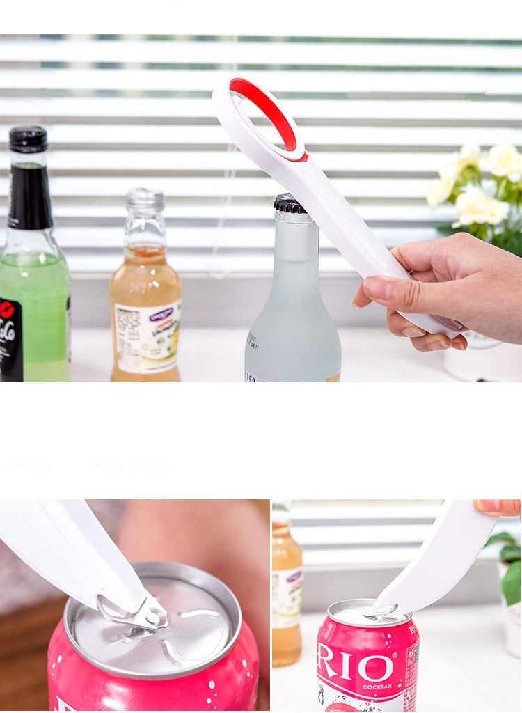 1PC Multifunction 3 IN 1 Home Gadget Universal Grip Turner Kitchen Accessories Kitchen Can Opener KW 019 - Executive Quality Store