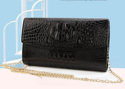 Women Messenger Bags 2018 Black Briefcase Envelope Bag Clutches Leather Shoulder Bag Designer Handbags High Quality Bolsos Mujer - Executive-Skincare