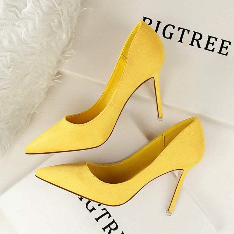 Women Pumps Fashion 9cm High Heels For Women Shoes Casual Pointed Toe Women Heels Chaussures Femme Stiletto Ladies  516-1 - Executive-Skincare