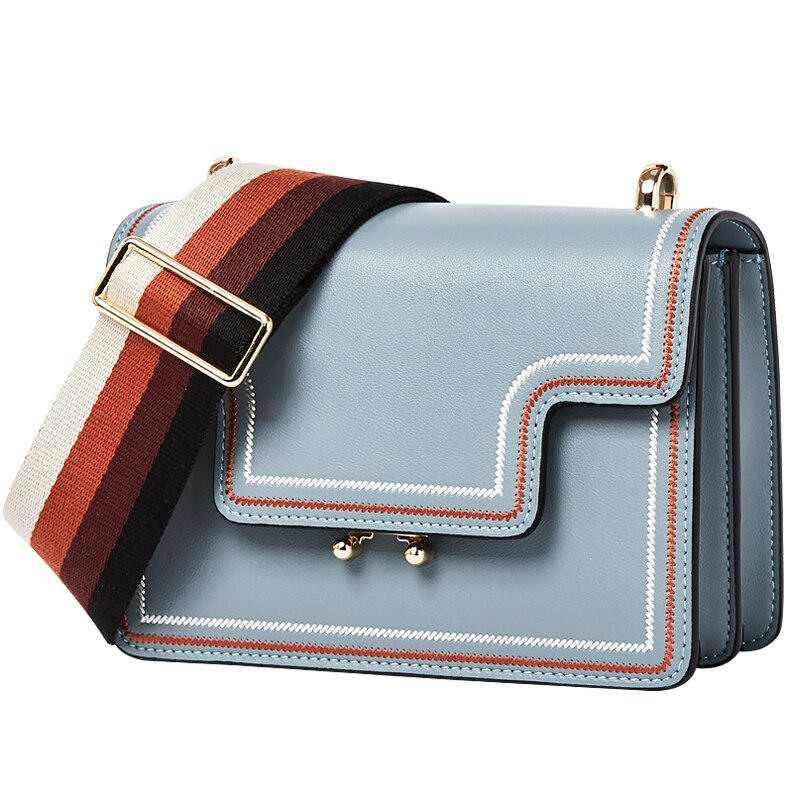 Fashion Genuine Leather Small Flap Bag Luxury Handbags Women Bags Designer High Quality Female Shoulder Crossbody Bags Organ bag - Executive-Skincare