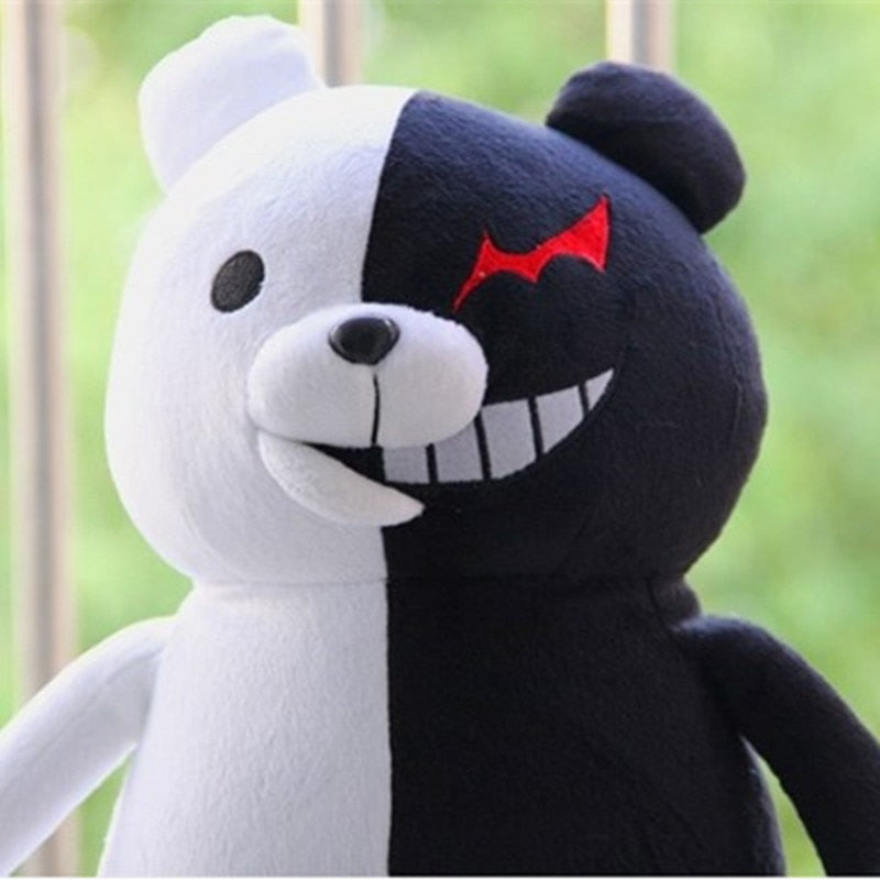 Dangan Ronpa Super Danganronpa 2 Monokuma Black &amp; White Bear Plush Toy Soft Stuffed Animal Dolls Birthday Gift for Children Kids - Executive-Skincare