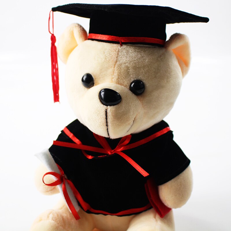 2styles Teddy Bear Doctor Graduation Lovely Cartoon Stuffed Teddy Bear Kids Birthday Gift Cute Bear Plush Toy 16cm - Executive-Skincare