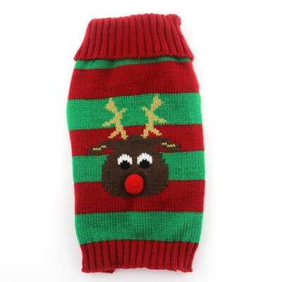 DOGGYZSTYLE Dog Sweater Christmas Clothes Winter Reindeer Hoodies Small Medium Xmas Pet Puppy Jumper Clothing XXS-M - Executive-Skincare