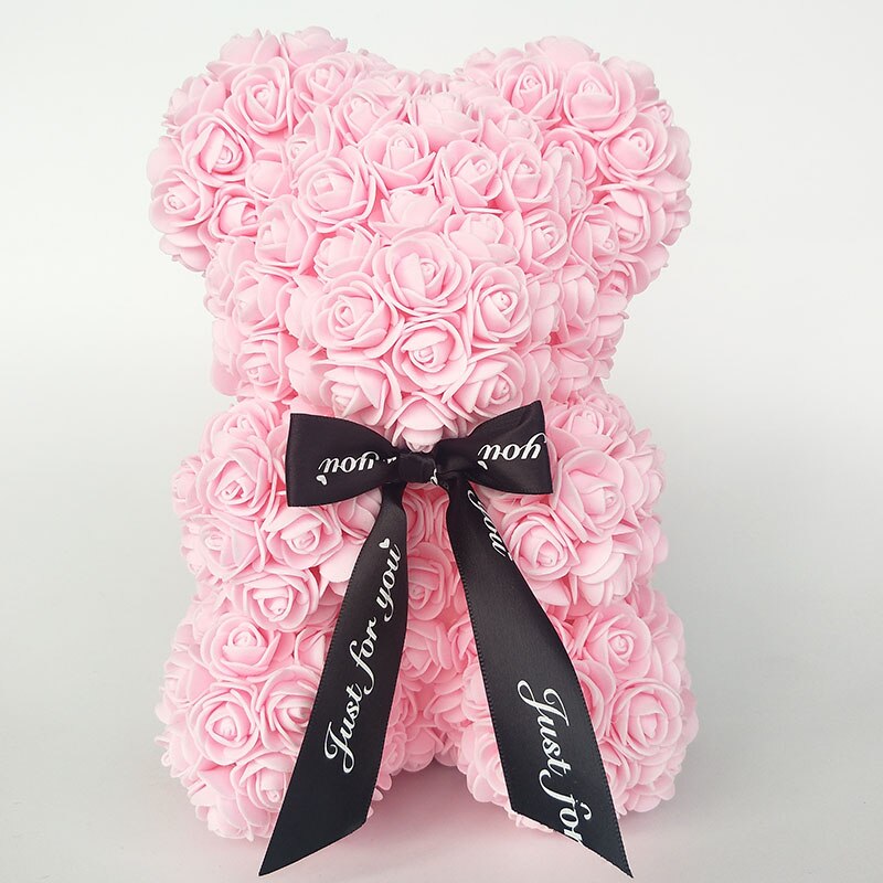 Valentine&#39;s Day present rose teddy bears flower rose bear DIY gift box Christmas  home decor wedding - Executive-Skincare