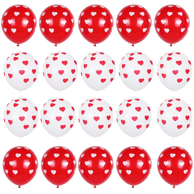 Red Love Valentine Balloons Heart Baloon for Engagement Wedding Decoration I Love You Background Photo Prop Valentines Day Decor - Executive-Skincare