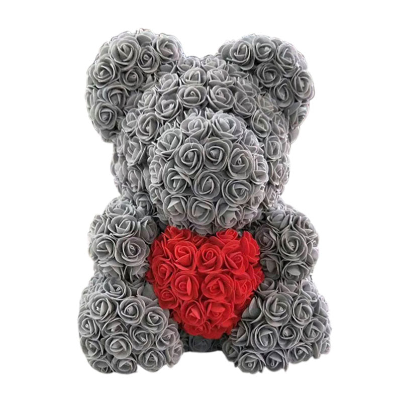 Polystyrene Styrofoam Foam Bear White Heart Ball DIY Rose Bear Craft For Birthday Party Wedding Decoration Christmas Ornament - Executive-Skincare