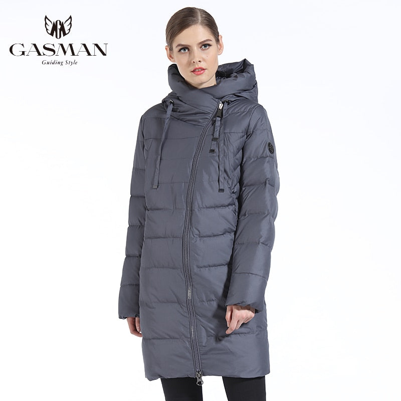 GASMAN 2022 Winter Long Jacket For Women Down Thick Coat Hooded Women Parka Warm Puffer Jacket Female Clothes Outwear 180 - Executive-Skincare