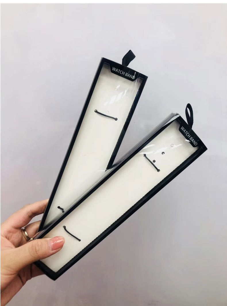 Simple Portable Strap Box Case for Apple Watch Band Paper Pack Box 38/40/42/44MM for Series Leather Silicone Nylon Milanese Band - Executive-Skincare