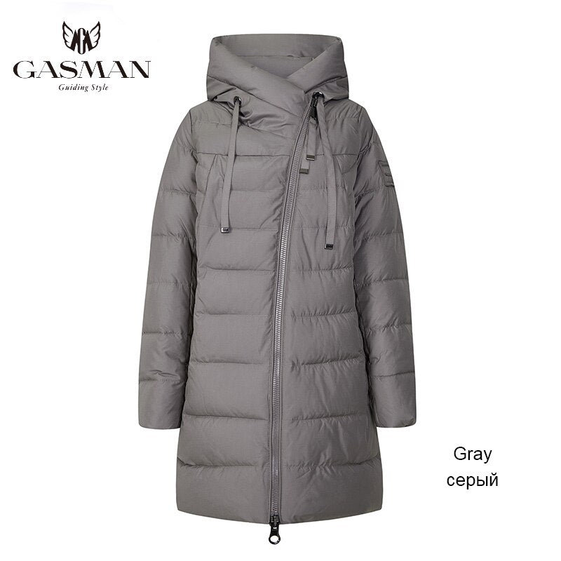 GASMAN 2022 Winter Long Jacket For Women Down Thick Coat Hooded Women Parka Warm Puffer Jacket Female Clothes Outwear 180 - Executive-Skincare