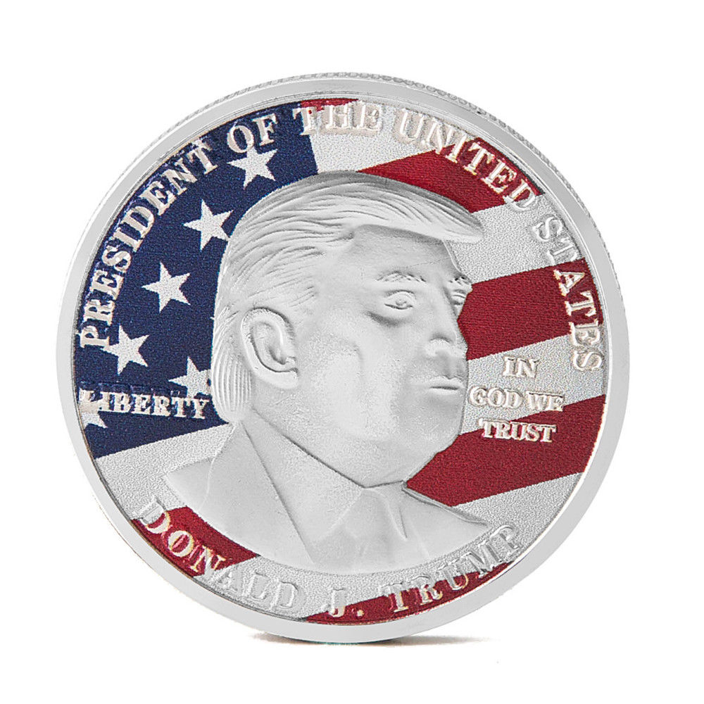 2020 Hot Sale Donald Trump President Historical Coin Gold Silver Plated Bitcoin Collectible Gift Bit Coins Memorabilia - Executive-Skincare