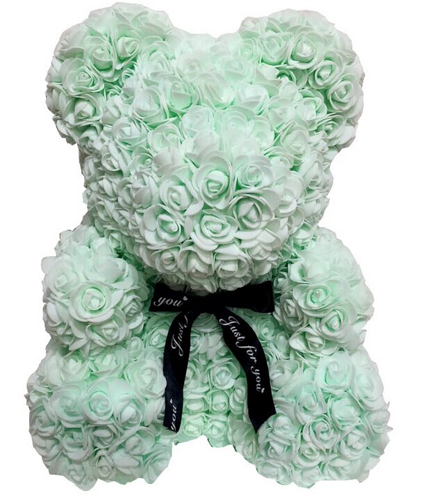 2021 New Style 37cm / 23cm Cute Teddy Bear Rose Flower Artificial Decoration Christmas Gift Female Valentine&#39;s Day Gift DropShip - Executive-Skincare