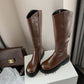 Fashion Autumn Winter Basic Women Knee-High Boots Genuine Leather - Executive-Skincare