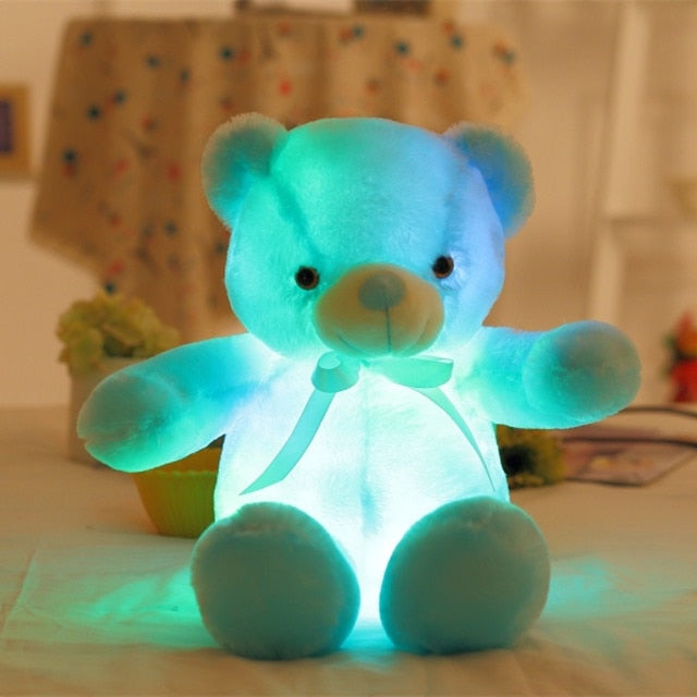 32-75CM Luminous Creative Light Up LED Teddy Bear Stuffed Animal Plush Toy Colorful Glowing Teddy Bear Christmas Gift for Kid - Executive-Skincare