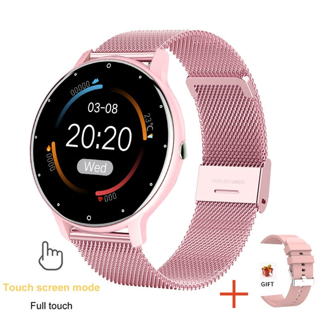 2021 New Smart Watch Men Women Full Touch Screen Sport Fitness Watch IP67 Waterproof Bluetooth For Android IOS Smartwatch Men - Executive-Skincare