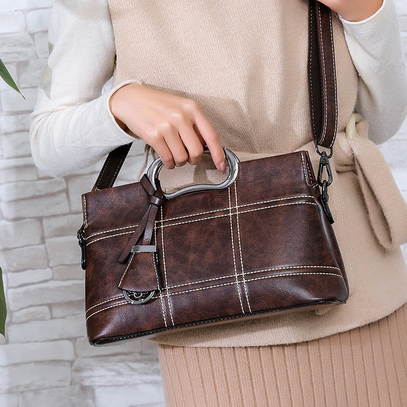 Fashion Leather Crossbody Hand Tote Bags For Women 2022 Designer Women Shoulder Messenger Bag Sac Ladies Handbags High Quality - Executive-Skincare