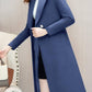 Autumn and Winter 2022 Korean Version Woolen Coat Women&#39;s Medium Long Knee Down Waist Suit Collar Wool Coat - Executive-Skincare