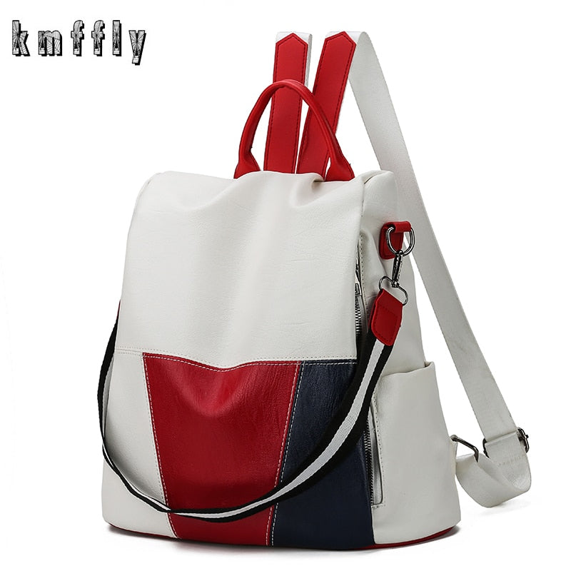 2021 New High Quality PU Leather Women Backpack Anti-Theft Travel Backpack Large Capacity School Bags for Teenage Girls Mochila - Executive-Skincare