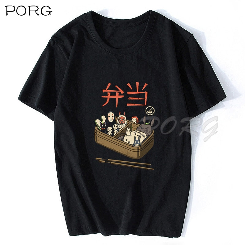 NEIGHBOR&#39;S RAMEN Totoro Kawaii Japanese Anime Shirt Men Anime Spirit Away T Shirt Men/Women Cartoon Summer T-Shirt Droshipping - Executive-Skincare