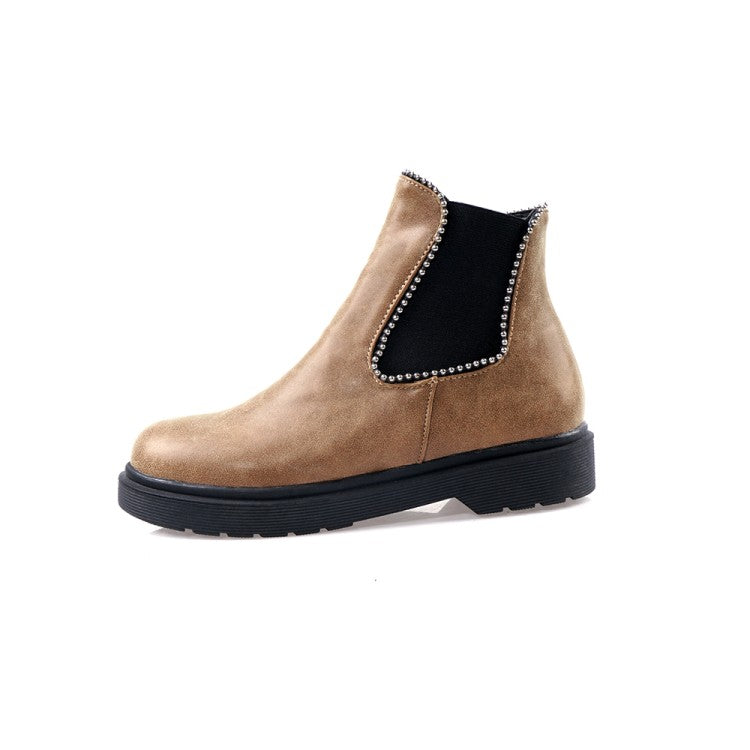 Women's Boots Autumn And Winter 
The New fashion Round head Metal - Executive-Skincare