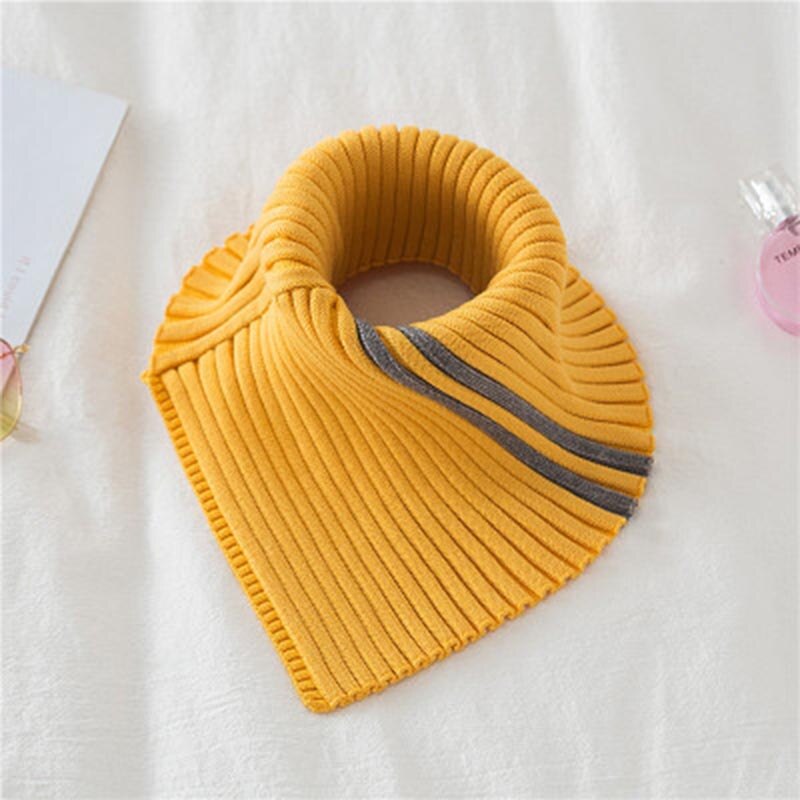 Autumn Winter Women&#39;s Scarf Wild Warm Protect Cervical Spine Stretch Knitted Fake Collar Wool High Neck Pullover Bib Female U18 - Executive-Skincare