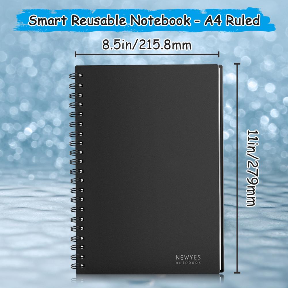 smart reusable erasable notebook Spiral A4 Notebook Paper Notepad Pocketbook Diary Journal Office School Drawing Gift NEW - Executive-Skincare