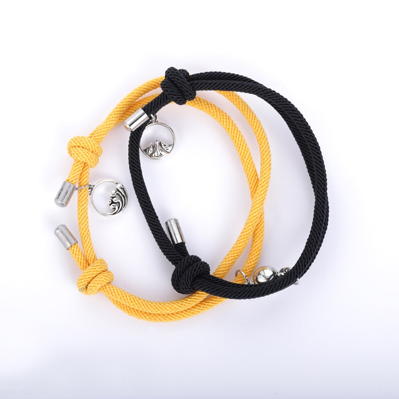 NIUYITID Couple Bracelet For Women Men Fashion Adjustable Magnetic Attract Each Other Long-Distance Love Jewelry Drop Ship - Executive-Skincare