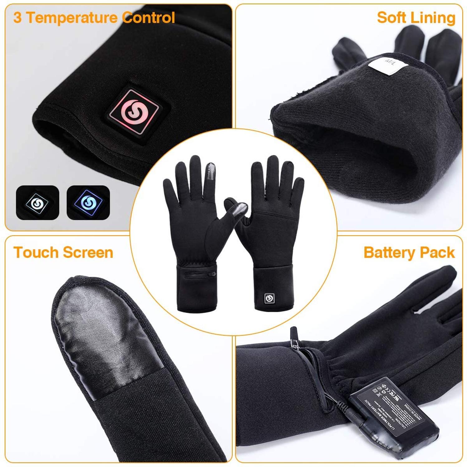 Savior Heat Liner Heated Gloves Winter Warm Skiing Gloves Outdoor Sports Motorcycling Riding Skiing Fishing Hunting - Executive-Skincare