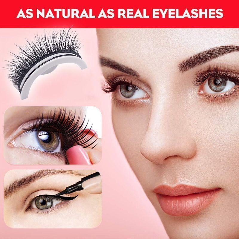 Reusable Self-Adhesive Eyelashes Natural Multiple reversible glue-free self-adhesive pairs of false eyelashes Dropshipping - Executive-Skincare