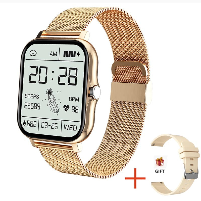 2022 New Women Smart watch Men 1.69&quot; Color Screen Full touch Fitness Tracker Bluetooth Call Smart Clock Ladies Smart Watch Women - Executive-Skincare